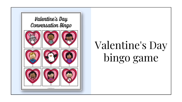 Valentine’s Day conversation bingo